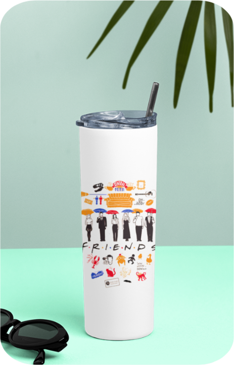 Iconic F.R.I.E.N.D.S Icons Tumbler