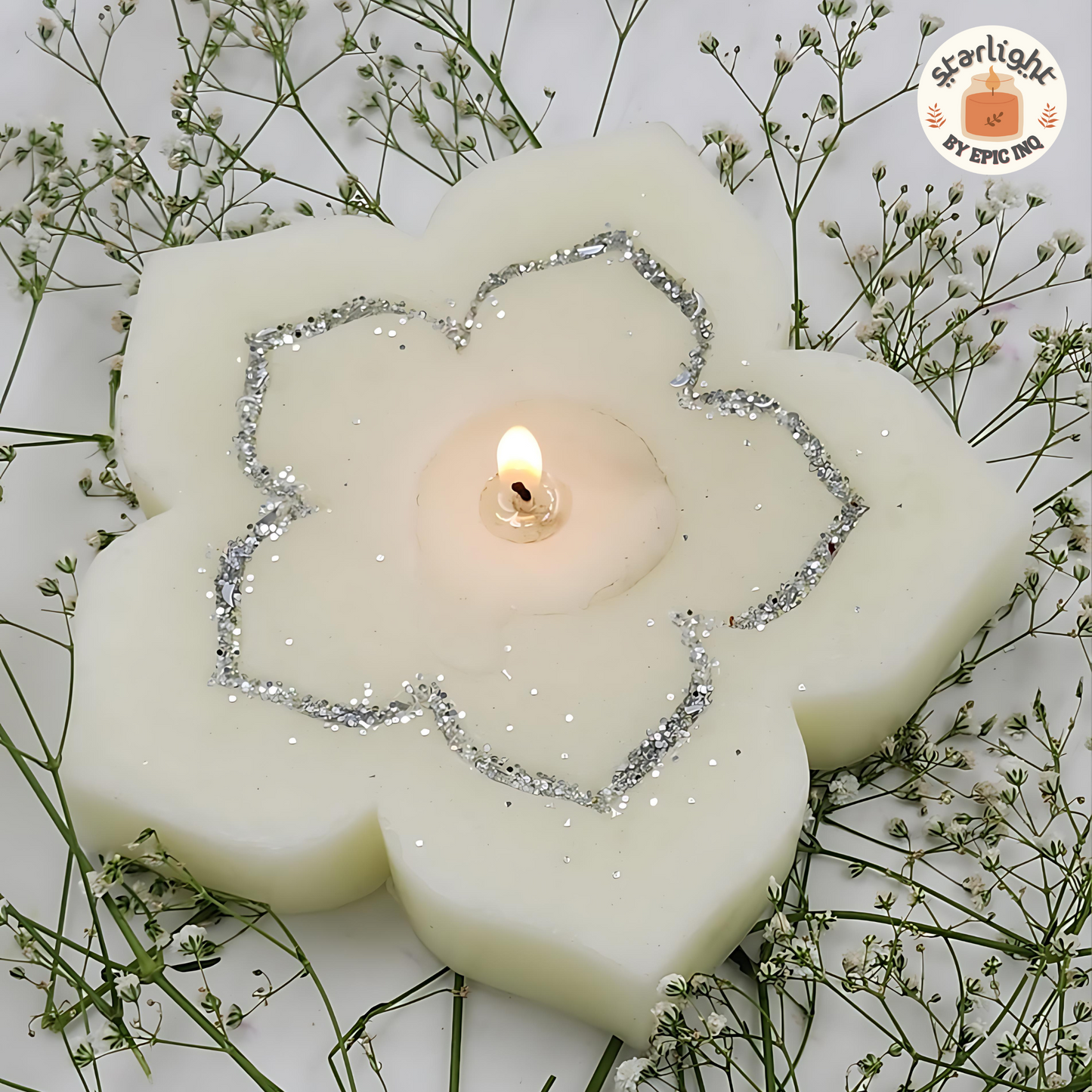 Bloom: A Timeless White Candle