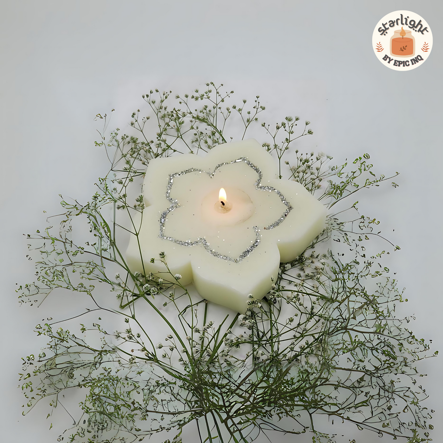 Bloom: A Timeless White Candle