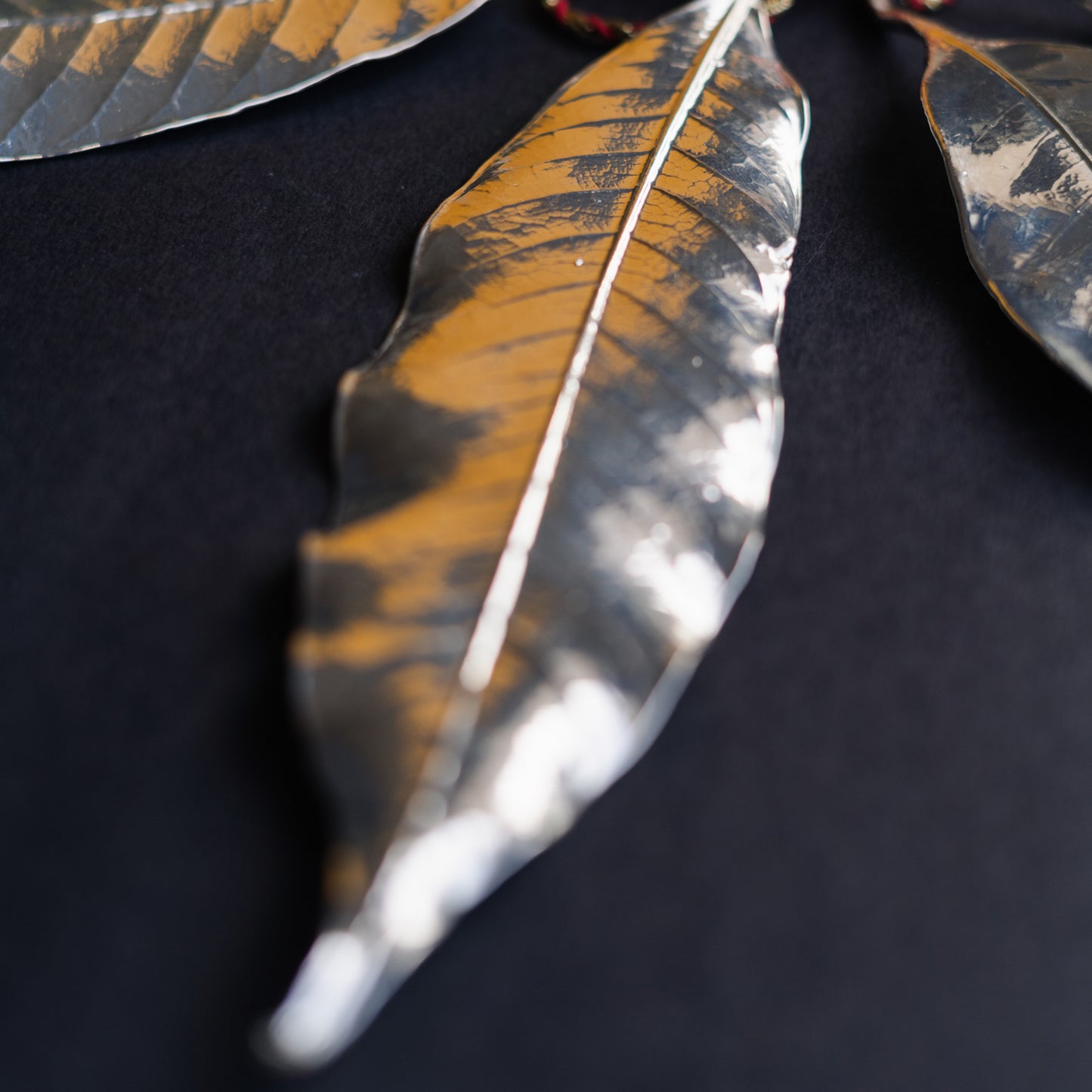 Silver Dipped Mango Leaf Toran (1 Toran)